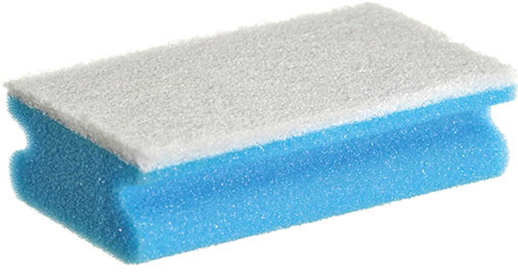 Griffvliesschwamm blau/weiß
