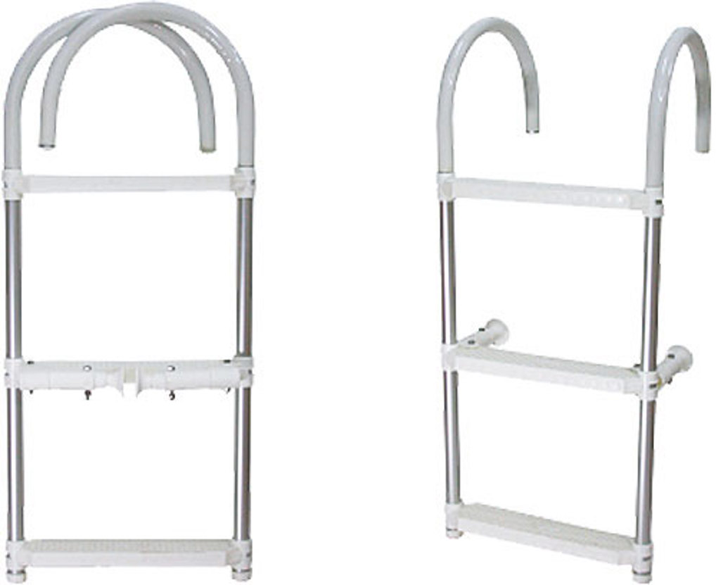 Alubadeleiter mit Bogen