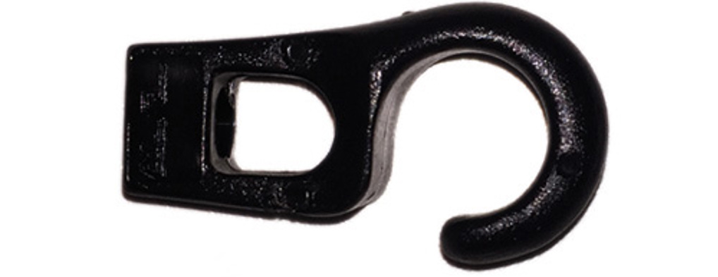 Haken für Gummischnur offen