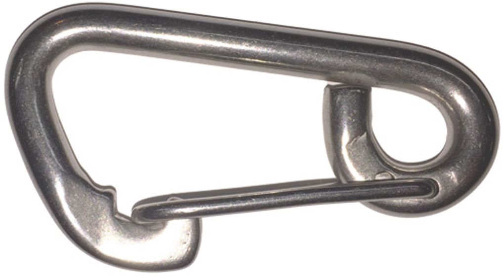 Nirokarabiner mit selbstsicherndem Bügel