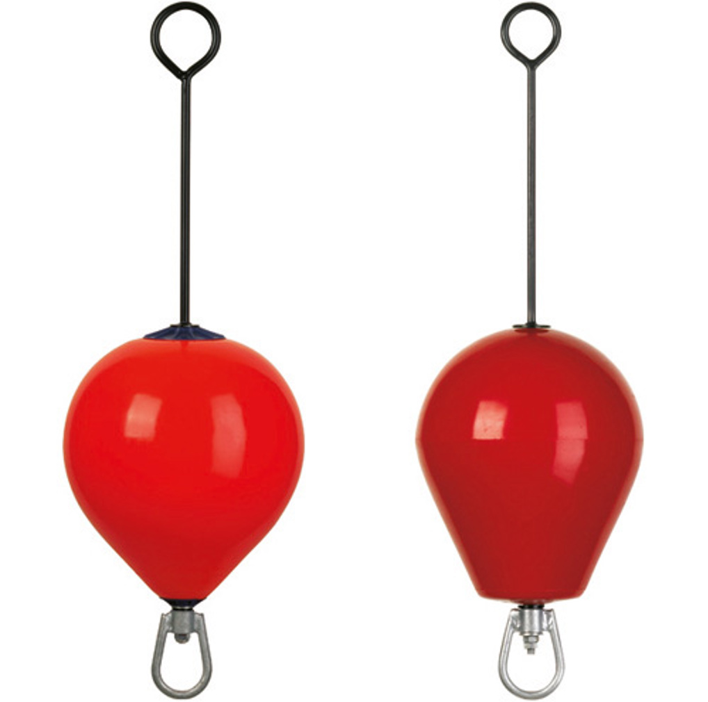 Stielboje aus rotem PVC